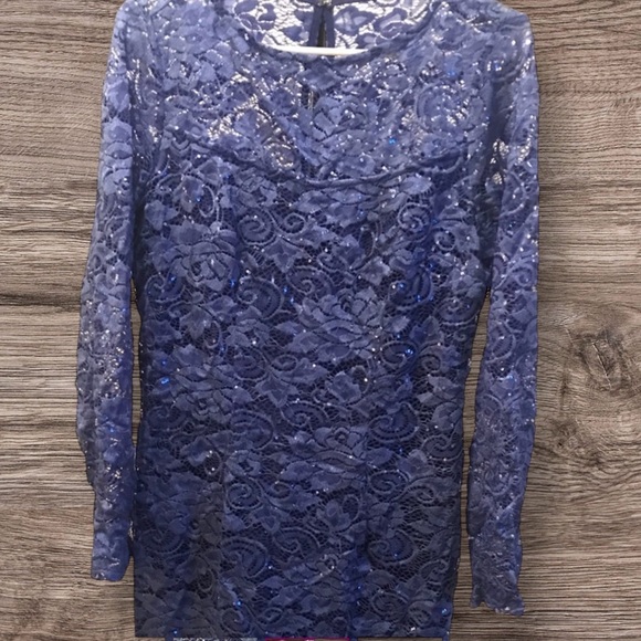 NWT Beautiful lace sequined dress - Picture 2 of 6
